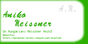 aniko meissner business card